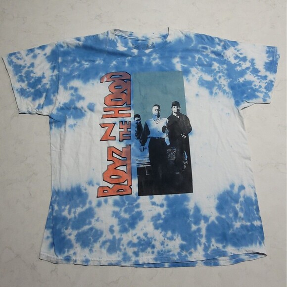 Boyz N The Hood Tie Dye Shirt Large Blue White RN 155105 NWOt - Picture 2 of 11
